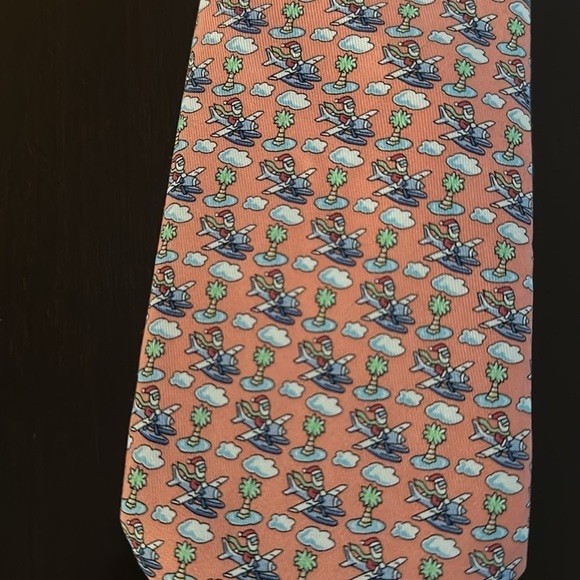 Vineyard Vines Mens NWT Santa Seaplane Tie Preppy Holidays Christmas Coastal - Picture 2 of 6